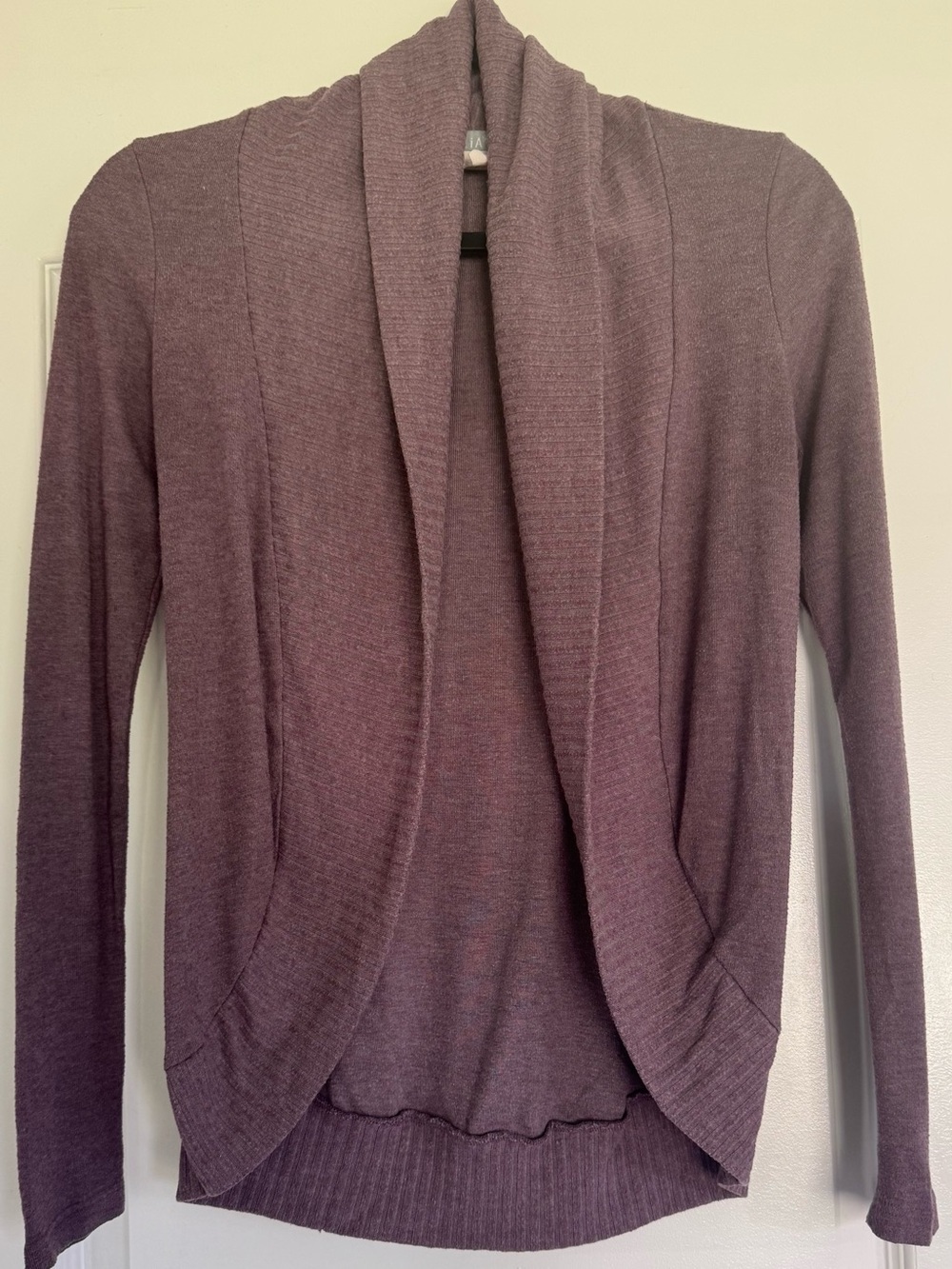 Delia’s XS Open Front Cardigan Lightweight Mauve Knit Cover Up Soft Casual